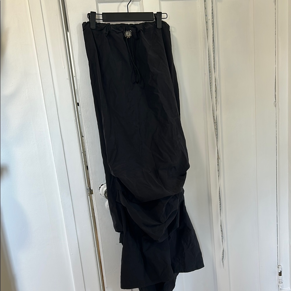 Black Cyber Dog long skirt small vintage Y2K